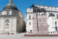 Statue of Duke Gediminas in Vilnius Royalty Free Stock Photo